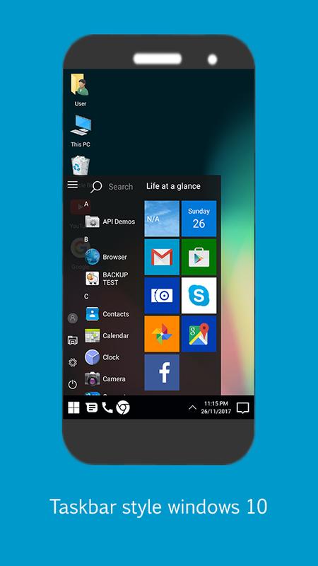 Download launcher windows 10 pc for android